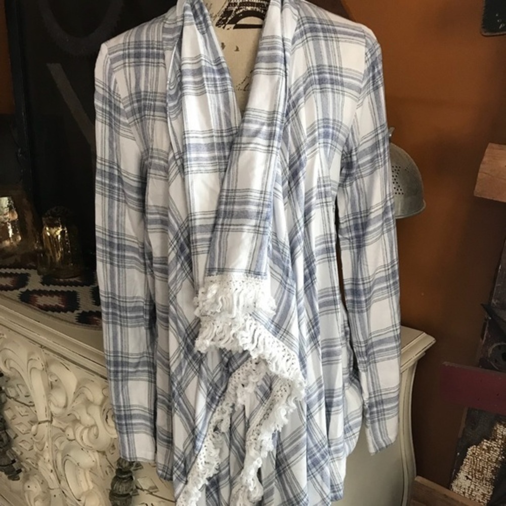NWT Silver Jeans Asymmetric Cardigan M & L